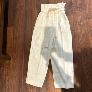 Cream high waisted trousers
